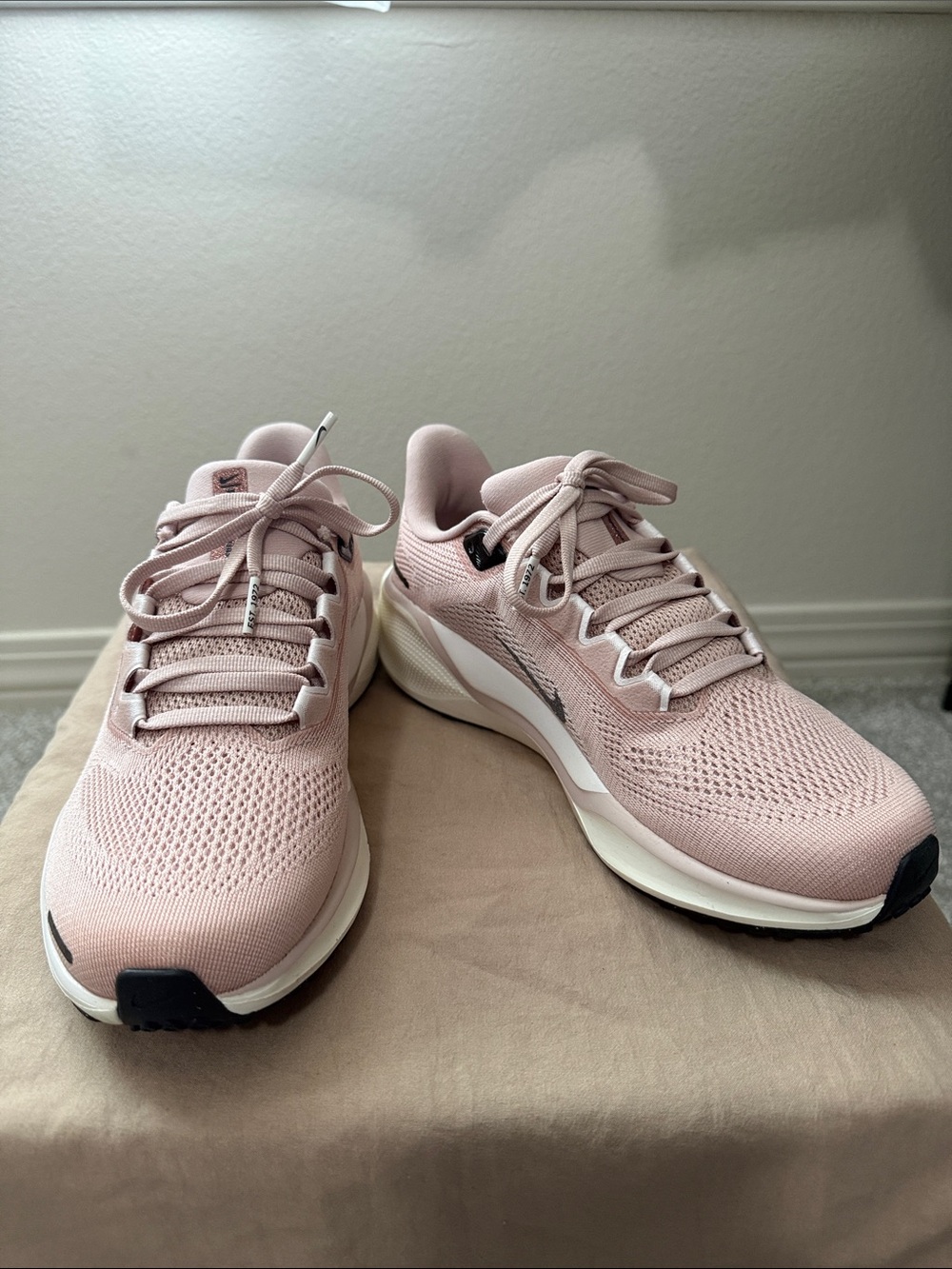 Nike Women's Blush Pink Knit Running Shoes